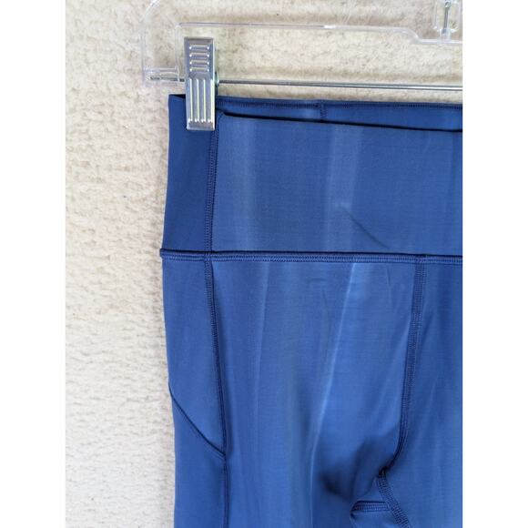 Lululemon Leggings Womens Sz 8 Utility Blue In Movement 7/8 Tight Everlux Gym - Picture 10 of 16